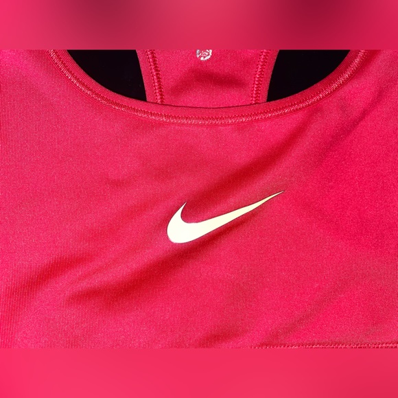 Nike Sports Bra Red Orange XS - Picture 2 of 5